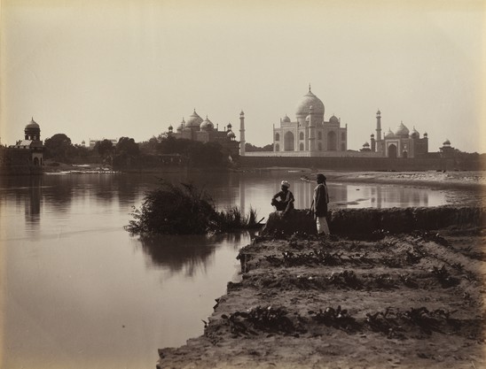 Unknown photographer. The Taj Mahal, Agra, from the north, 1870s