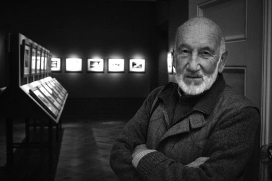 Gianni Berengo Gardin at the opening of the exhibition on September 24, 2015. Photo: Linus Klemp