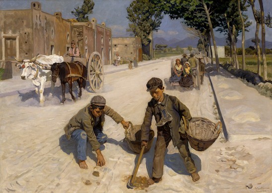 Peter Hansen, "Manure Gatherers," 1904